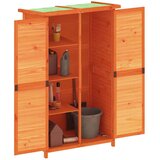  Vrtno spremište za alat smeđe 83x57x140 cm od masivne borovine | shoptok.hr