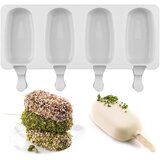 Dardanar Pcs 4 Cavities Silikonski Zamrzovalnik Ice Cream Shape Candy Bar, Pop Lolly Pladenj Ice Cream Cube Maker, (21199226) Cene