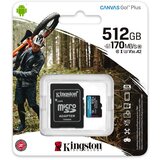 Kingston Memorijska kartica SD MICRO 512GB UHS-I + 1ad Canvas GO Plus | shoptok.hr