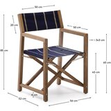 Kave Home Moder/bež vrtni stol Vilara &amp;ndash; Slike
