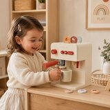 Ginger Home Dječji drveni aparat za kavu sa šalicom i dodacima, 16x13x22 cm | shoptok.hr