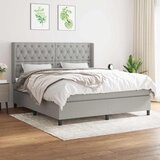  box spring s madracem svjetlosiva 160x200 cm tkanina | shoptok.hr