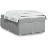  Krevet s oprugama i madracem svjetlosivi 120x190 cm od tkanine | shoptok.hr