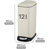 Wenko Krem željezna kanta za smeće s pedalom 12 l Design – | shoptok.hr