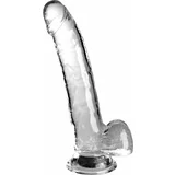 Pipedream King Cock Clear Cock with Balls 9" Transparent