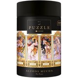 Puzzle 1000 KOM TUBA ART.1 ALFONS MUCHA "FOUR SEASONS" INTERDRUK Cene