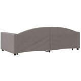  Dnevni krevet na razvlačenje smeđesivi 100 x 200 cm od tkanine | shoptok.hr