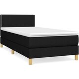 Maison Chic Box spring postelja - Vzmetna postelja z vzmetnico črna 100x200 cm blago SL13078, (21882723) Cene