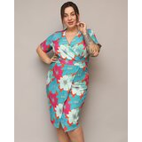 Resti Women's floral fabric dress PLUS SIZE | Shoptok.si