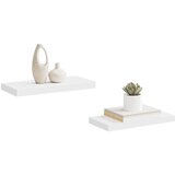  Plutajuće zidne police 2 kom bijele 50 x 23 x 3,8 cm MDF | Eponuda.com