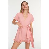 Trendyol Dried Rose Lace Detailed Beach Dress Cene