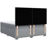  Krevet s oprugama i madracem svjetlosivi 180x200 cm od tkanine | shoptok.hr