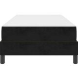 Box Postelja z vzmetnico z vzmetnico Črna 80 x 220 cm blago, (5000125760) | Shoptok.si