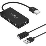  USB HUB, 4 vrata USB za hiter prenos, 1,5 m podaljšek - crna, (21729905) Cene