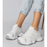 Gemre White sports sneakers with chunky sole Klarris | shoptok.hr
