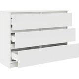 vidaXL Komoda bela 100x35x76 cm inženirski les | Shoptok.si