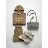 Sinsay Hoodie majica s natpisom i ispranim efektom Slike