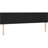  Uzglavlje crno 180 x 5 x 78/88 cm od umjetne kože | shoptok.hr