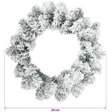  Božićni vijenac Bijela Ø 50 cm PVC - Bijela 50 cm bez LED svjetala | shoptok.hr