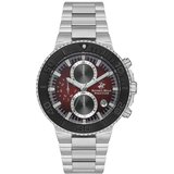 Beverly Hills Polo Club Muški ručni sat, Kvarcni mehanizam, 44mm, Crveno kućište, Srebrne boje, BP3540X.380 | Eponuda.com