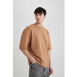 Defacto Loose Fit Crew Neck Printed T-Shirt cene