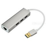  FastAsia USB 3.0 - HUB 3port + RJ45 (ž) siva Cene