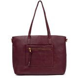 Shelvt Burgundy handbag with gold elements Cijene