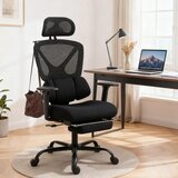  Ergonomska uredska stolica mrežasta tkanina lumbalna potpora nasloni za ruke naslon za glavu | shoptok.hr