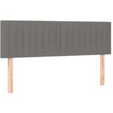  Box spring postelja z vzmetnico LED temno siva 140x200 cm blago, (20937143) | Shoptok.si