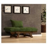 Hanah home vrtna sofa s jednim sjedištem i jastukom, boja oraha i zelena | Eponuda.ba