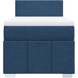  Krevet s oprugama i madracem plavi 90 x 200 cm od tkanine | shoptok.hr