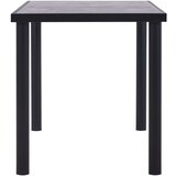  Blagovaonski stol crni i siva boja betona 140 x 70 x 75 MDF | shoptok.hr