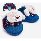 Boto Children's slippers with thick sole and bear blue Dasca | ePonuda.com