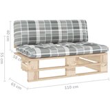  Srednja vrtna sofa od paleta od impregnirane borovine | shoptok.hr