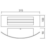 Gtv zunanja stenska svetilka astrit 1x E27 230V IP54 | Shoptok.si