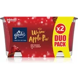 Glade Warm Apple Pie mirisna svijeća duo parfemi Apple, Cinnamon, Baked Crisp 2x129 g