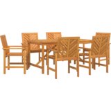  6-dijelni vrtni set za obedovanje od masivnog drveta akacije | shoptok.hr