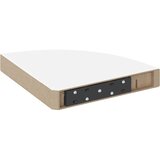  Plutajuća kutna polica visoki sjaj bijela 25x25x3,8 cm MDF | shoptok.hr