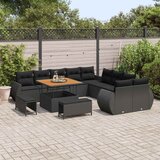 Sjedeća garnitura za vrt 13 kom. 13-Broj sjedala Crna 307 x 289 x 85 cm | shoptok.hr