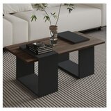 Hanah home Sto za dnevnu sobu Matris Walnut Anthracite | Eponuda.com