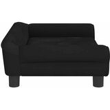  Krevet za pse crni 70 x 48 x 22 cm baršunasti | shoptok.hr