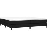  s oprugama i madracem crni 200x200 cm od tkanine | shoptok.hr