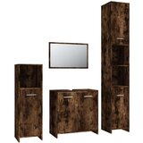  4-dijelni set kupaonskog namještaja boja hrasta drveni | shoptok.hr
