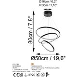 Opviq lights Crna LED viseća svjetiljka ø 50 cm Simit – | shoptok.hr
