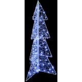  Božićno drvce s 100 LED svjetlima Hladna bijela 120 cm Akril | Eponuda.com
