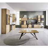 Mömax Viseča Vitrina Tonale, Barva Hrasta, Temno Siva | Shoptok.si
