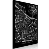  Slika - Dark Map of Amsterdam (1 Part) Vertical 60x90 Cijene