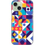  Torbica silikonska print skin za iphone 15 6.1 colorful mosaic Cene