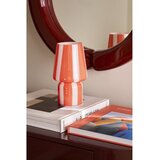 Ellos Home Rdeča/bela steklena namizna svetilka (višina 21,5 cm) Carlo – | Shoptok.si