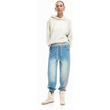 Desigual Hlače moder denim / pegasto siva | Shoptok.si